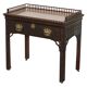 Bureau de travail d'architecte en bois dur George III Thomas Chippendale