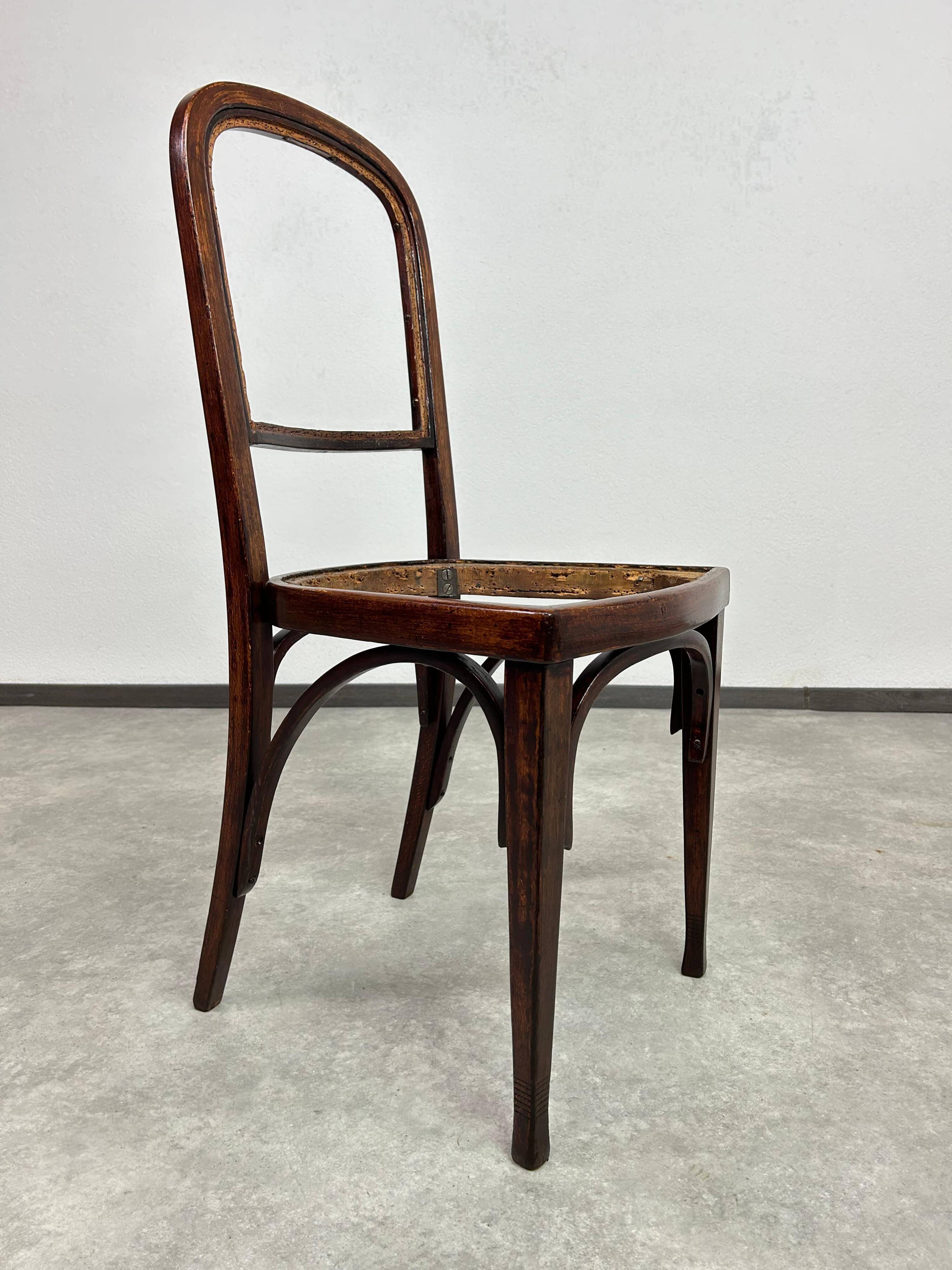 Set of 6 dining chairs no.715 by Gustav Siegel for J&J Kohn