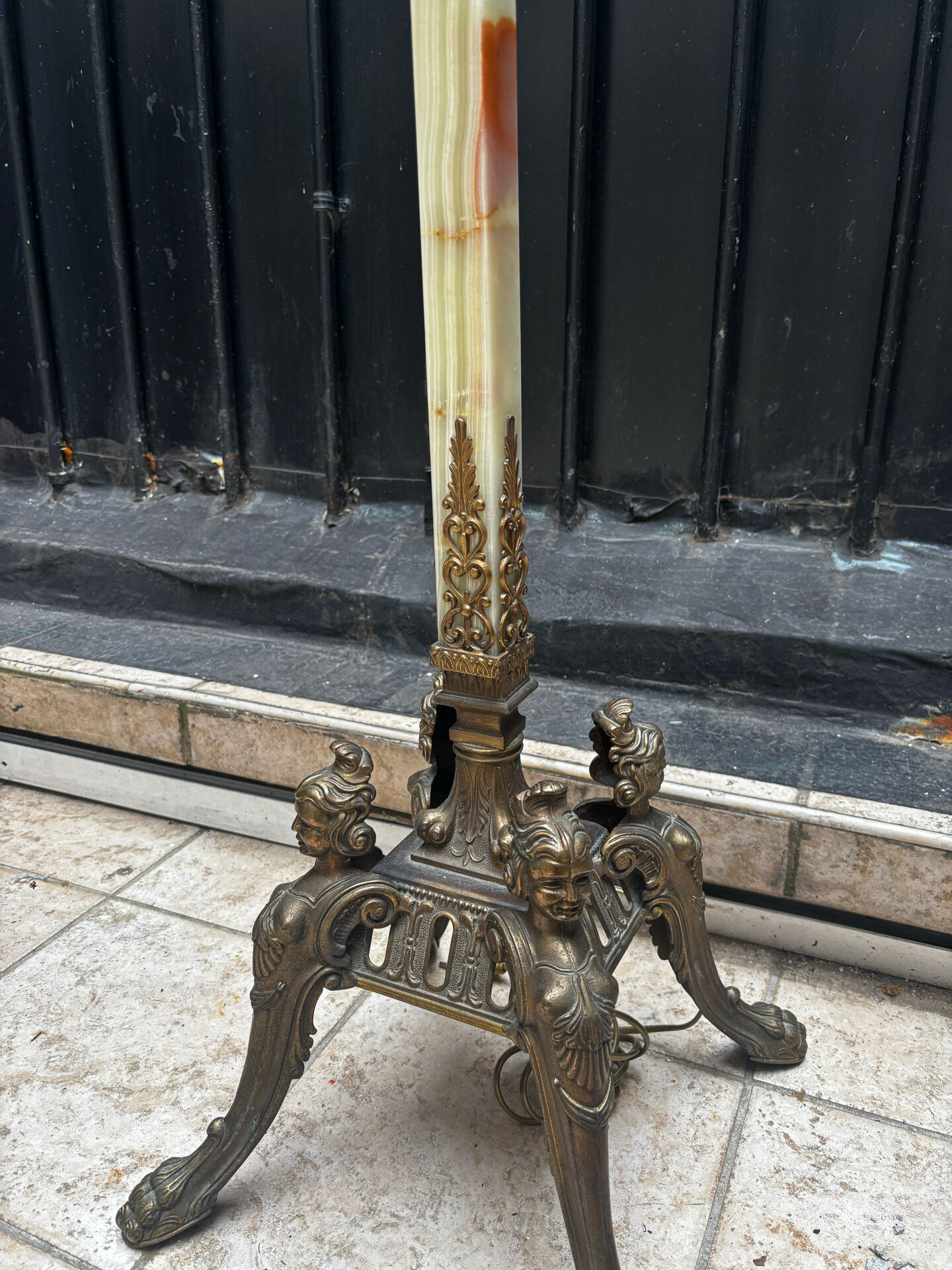 Onyx floor lamp