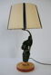 Lampe vintage bois 1950