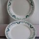 set of 8 ceramic plates "butterflies"