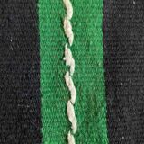 Romanian vintage carpet with stripes, made by hand in wool
