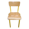 Vintage yellow school chair