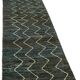 Handwoven Tribal One of a Kind 86 cm x 297 cm Blue Wool Runner Carpet