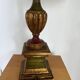 Old wooden foot lamp