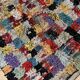 Colorful Boucherouite Moroccan rug - 141 x 240 cm