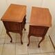 Pair of old wooden bedsides