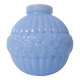 old blue opaline Art Deco ball vase 1920-1930