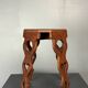 Mid-Century artisanal octagonal hand crafted plant stand stool, circa 1950s