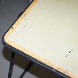 Stackable British military office table in stainless steel