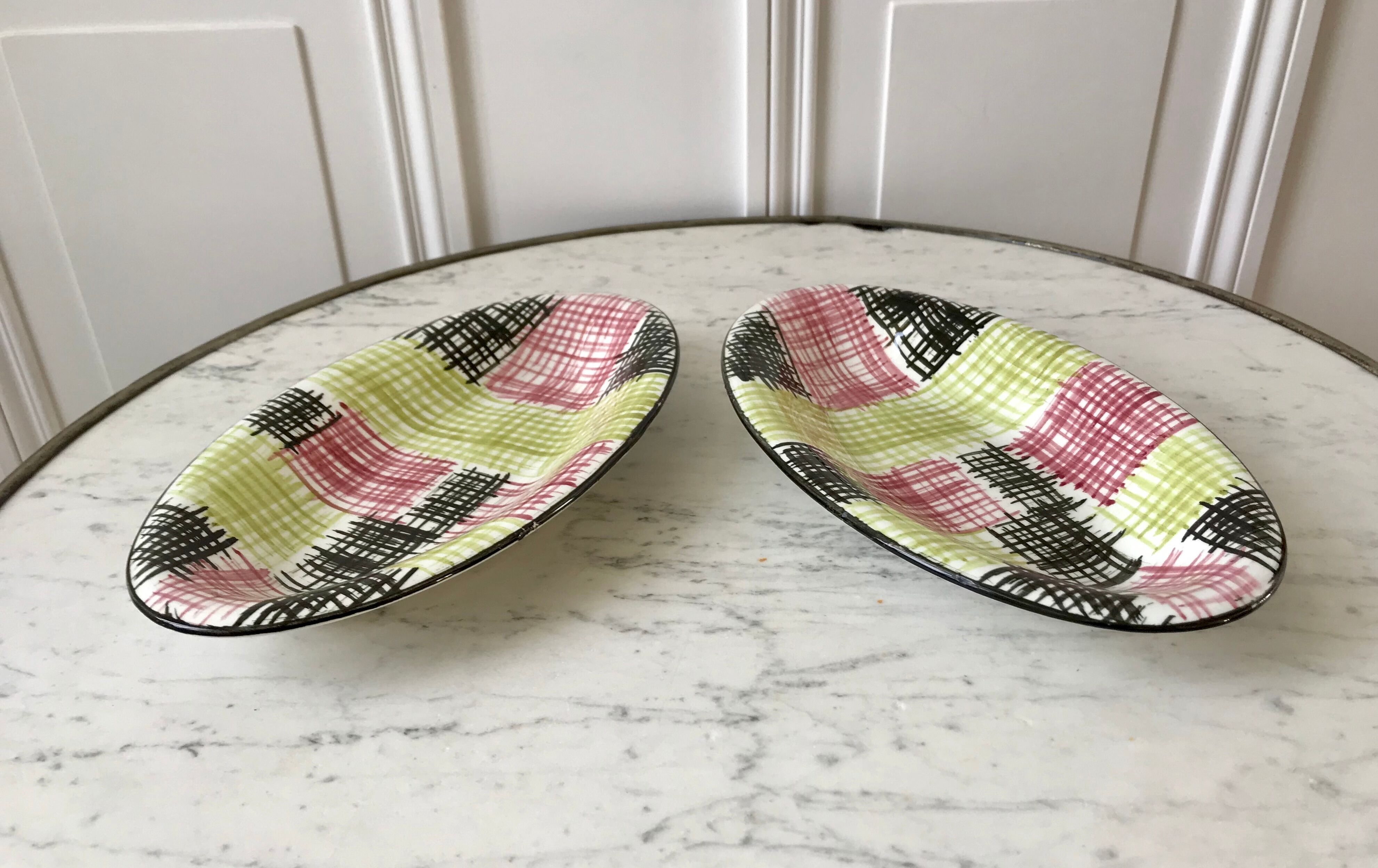 Duo of raviers Sarreguemines model Promocolor 70s