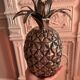 Seau à glace argenté ananas année 70
