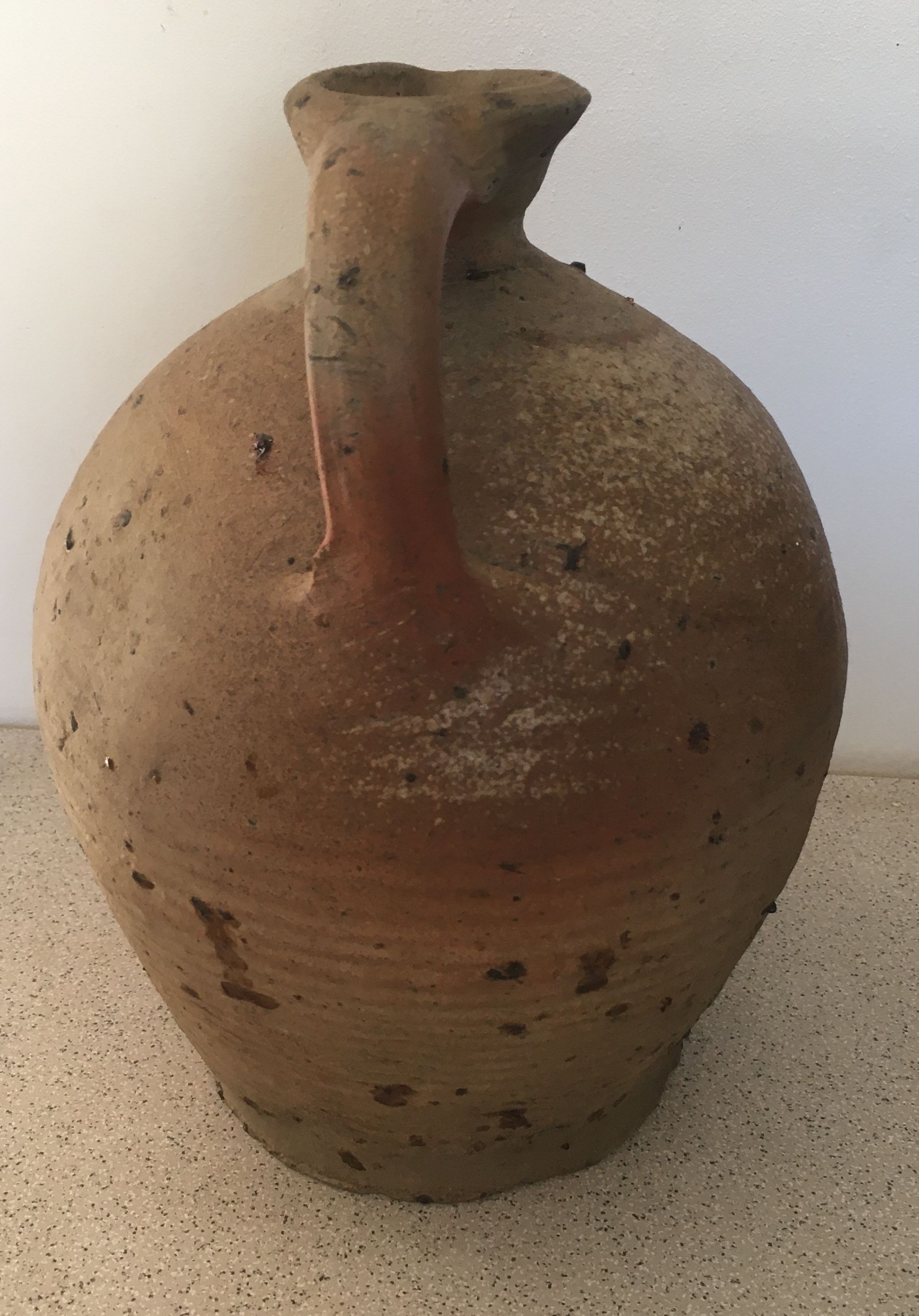 Old sandstone jar