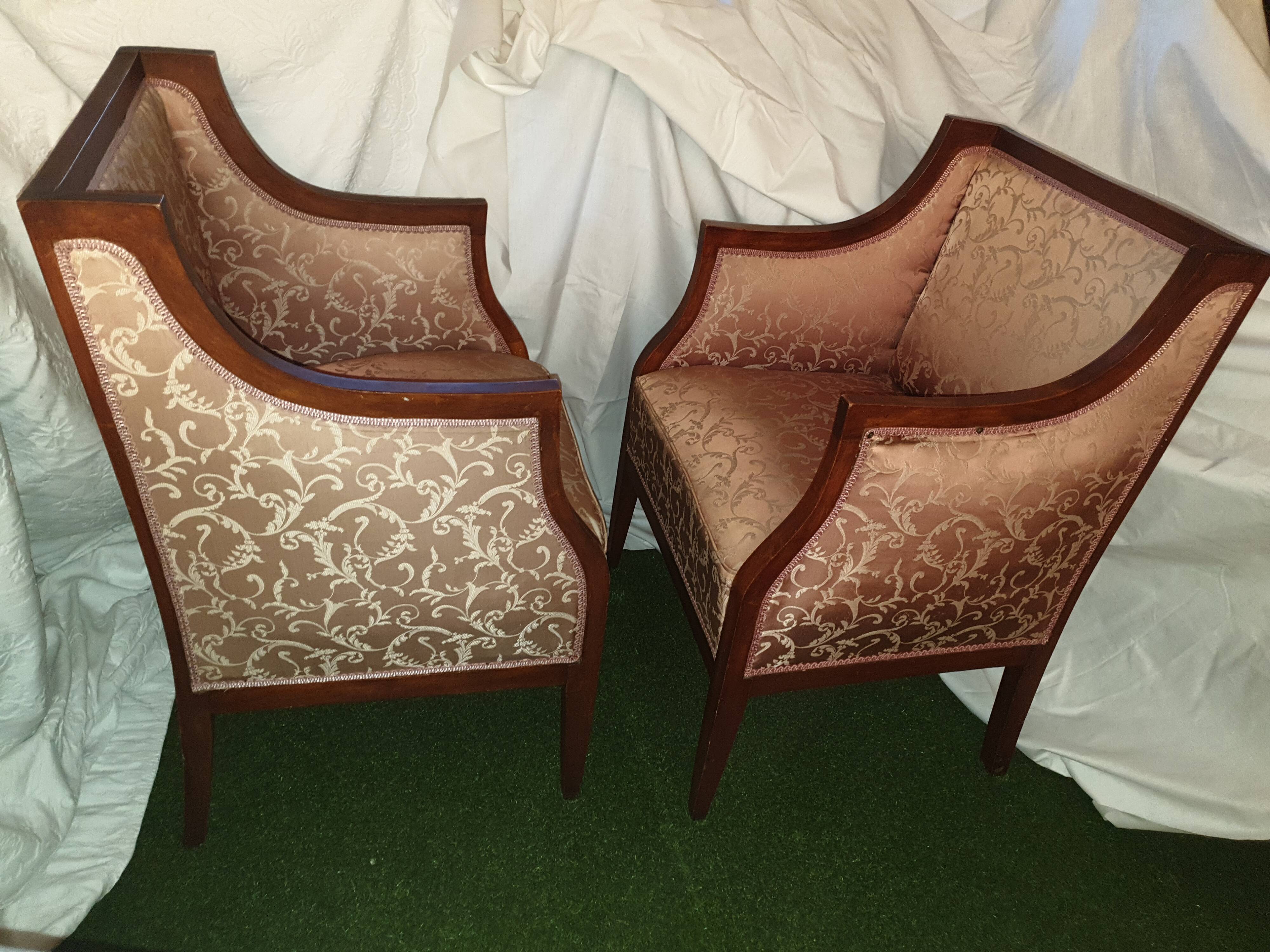 Paire de bergère art deco