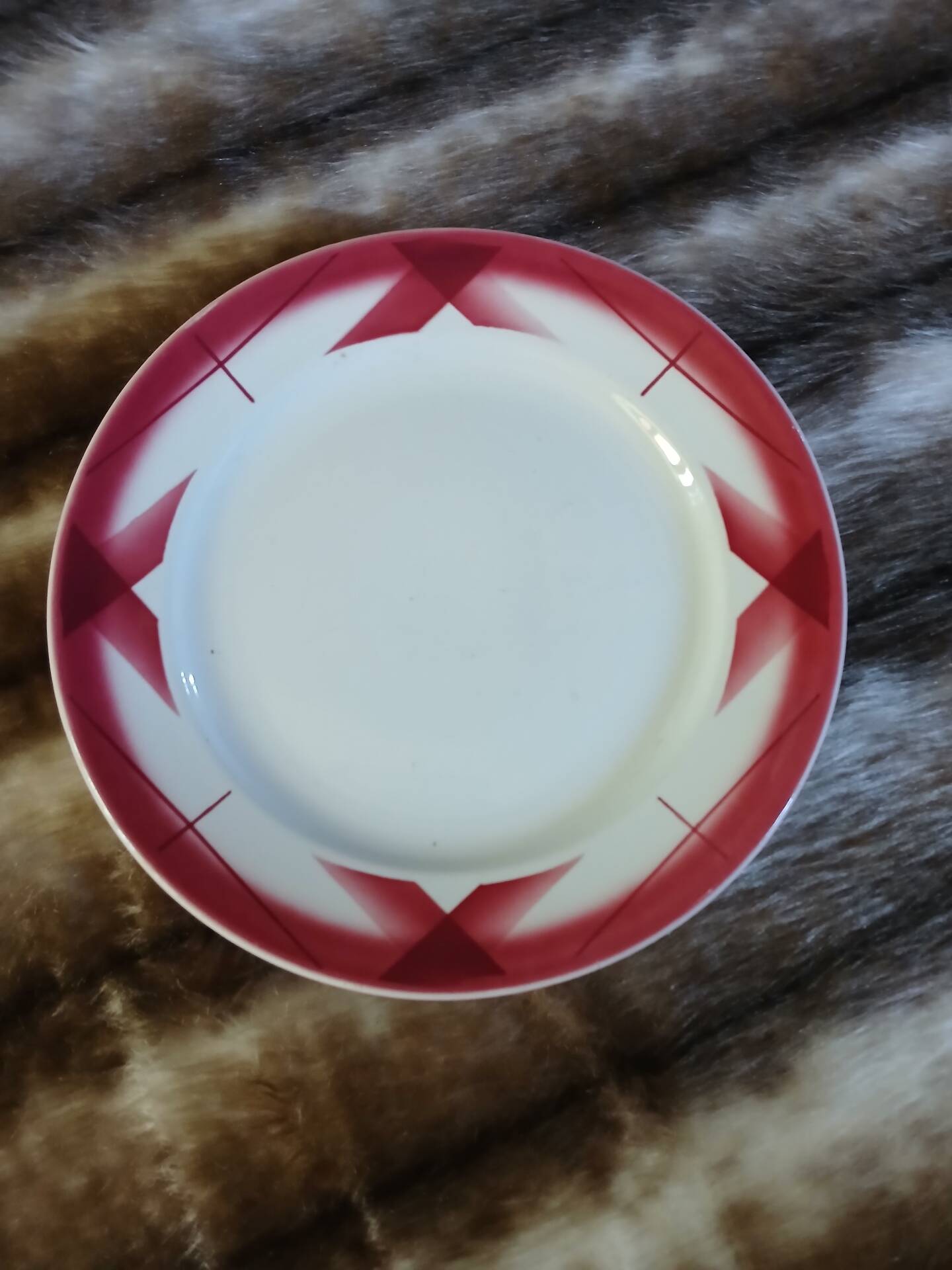 Antique compote dish Sarreguemines