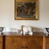 Fratelli Toso, Pair of Murano blown glass lamps, F.lli Toso, Murano Italy 1970s