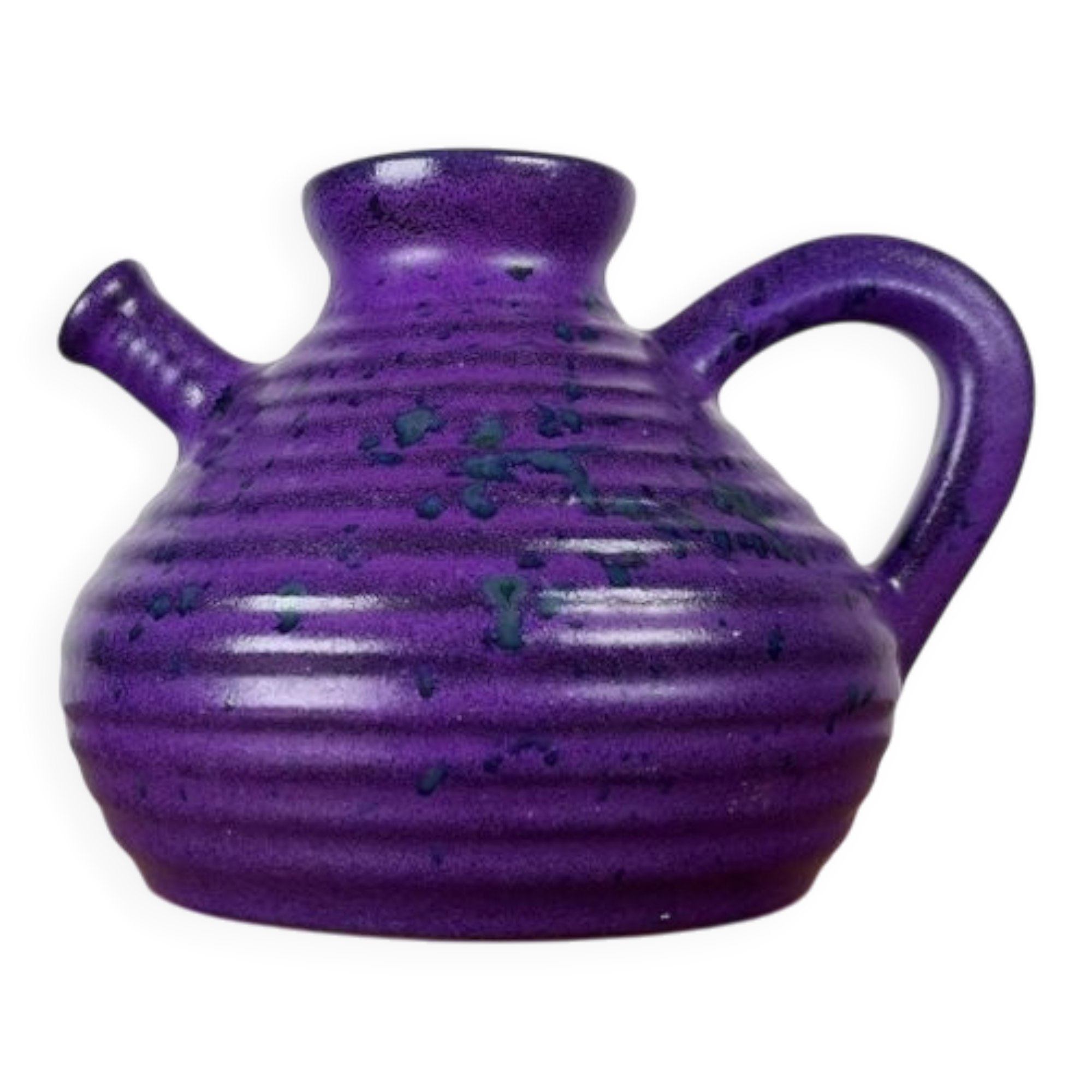 Cruche vintage allemande violette de Marei Majolikafabrik Jean Fuss & Sohn, Rheinbach, années 1970