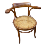 Viennese curved wood armchair Fischel circa 1920