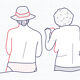 Illustration A4 Naiade No. 7/8 Brittany blue bather