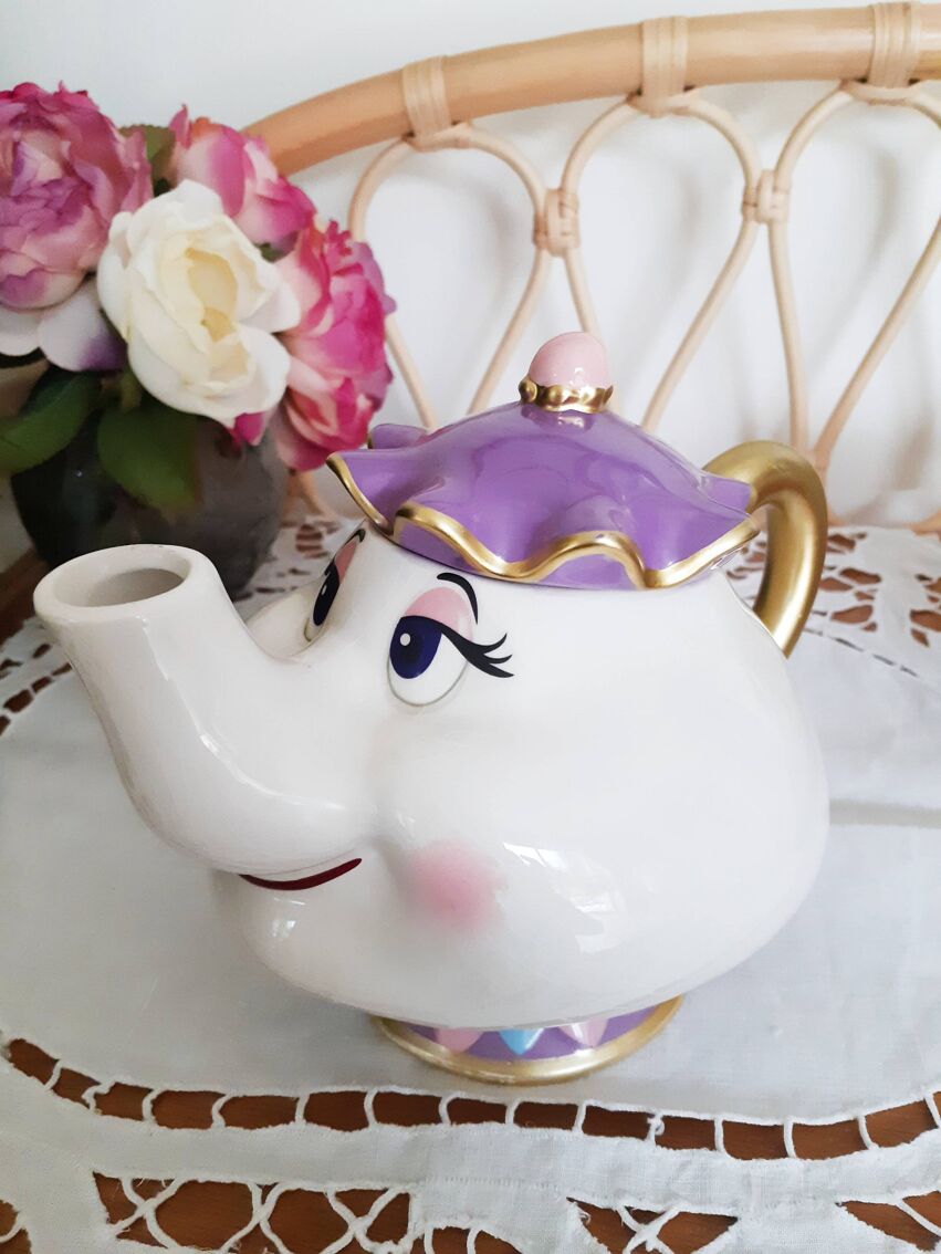Service à thé Disney , Mrs Potts , et tasses Chip , La Belle et le Bête |  Selency