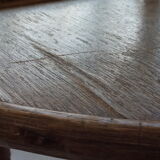 70s rattan corner shelf