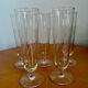 Vintage champagne flutes 1960