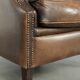 Large sheepskin wingback armchair with beautiful warm colours