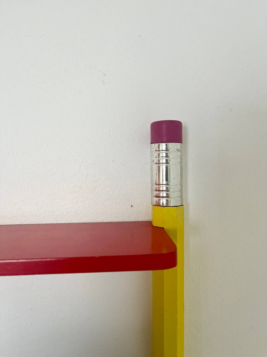 Wall shelf by Pierre Sala giant crayons from the 80s.