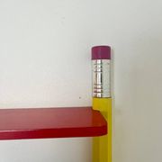 Étagère murale de Pierre Sala crayons géants années 80