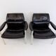 Lot de 2 fauteuils en cuir Röder Söhne by Miller Borgsen