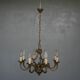 Chandelier bronze 8 branches