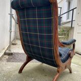Checkered Chesterfield armchair 1950-1959