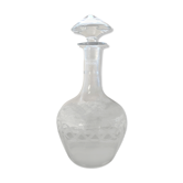 Carafe avec bouchon verre ciselé service vin vintage