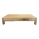 Table basse en chêne blond