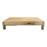 Table basse en chêne blond