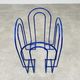 Metal magazine holder blue 80s postmodern vintage memphis