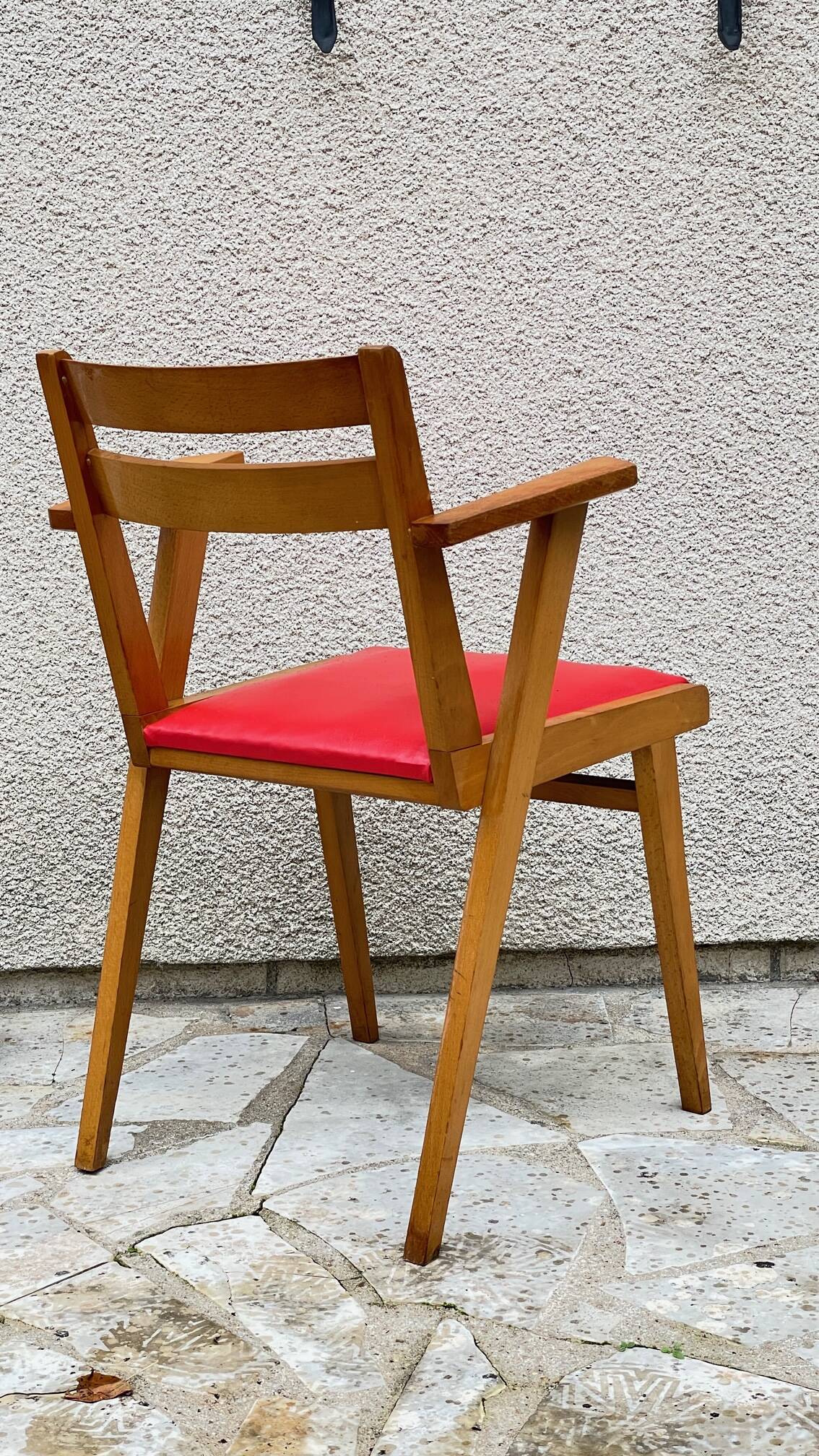 1950 Desk Chair with Compass Legs