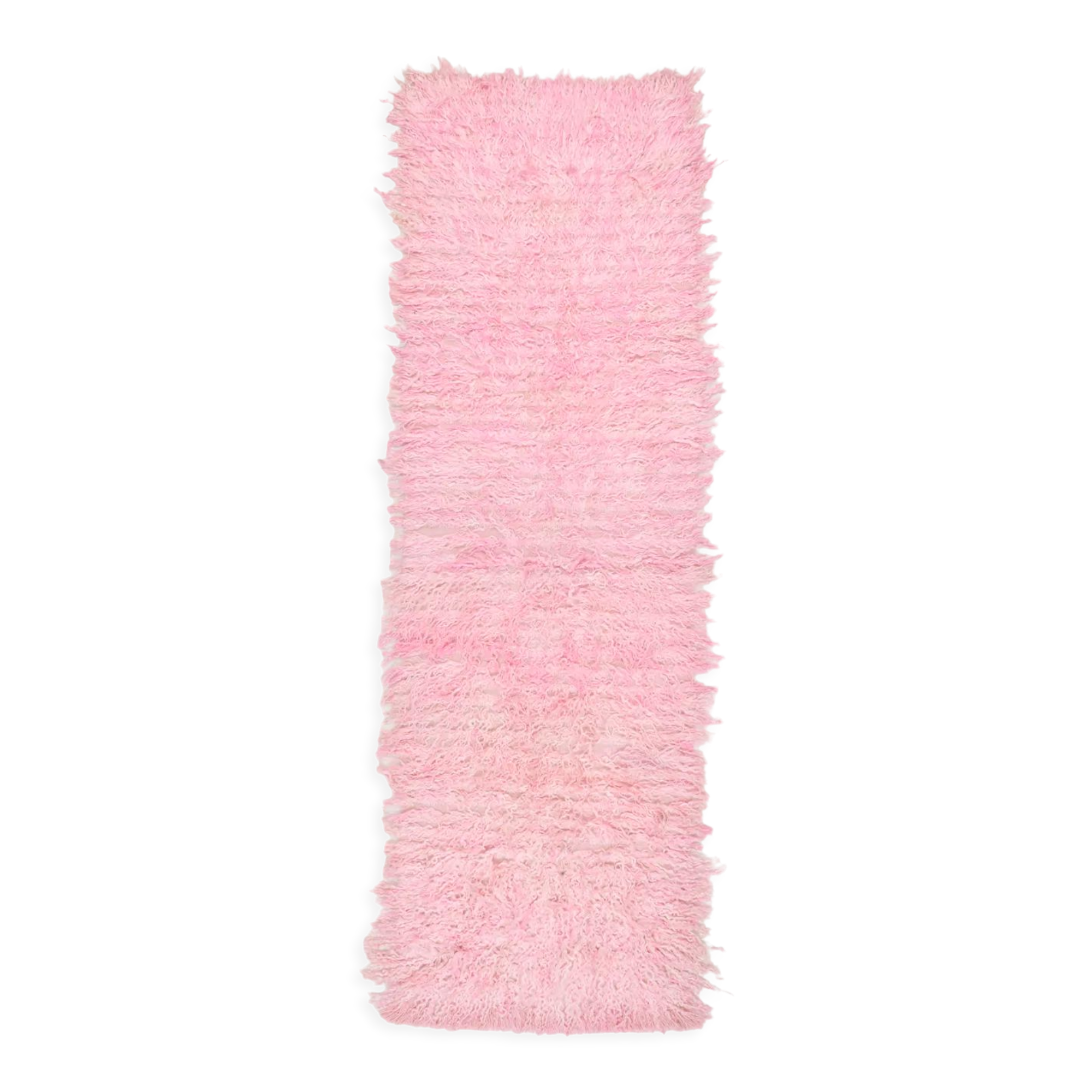 3x10 Dusty Pink Vintage Runner Rug 98x314Cm