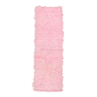 3x10 Dusty Pink Vintage Runner Rug 98x314Cm