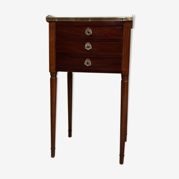 Table chiffonniere en acajou d'epoque louis xvi fin xviiième