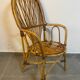 Set of 4 rattan armchairs from the 60s Italian