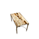 Coffee Table Hollywood Regency Italian Marble