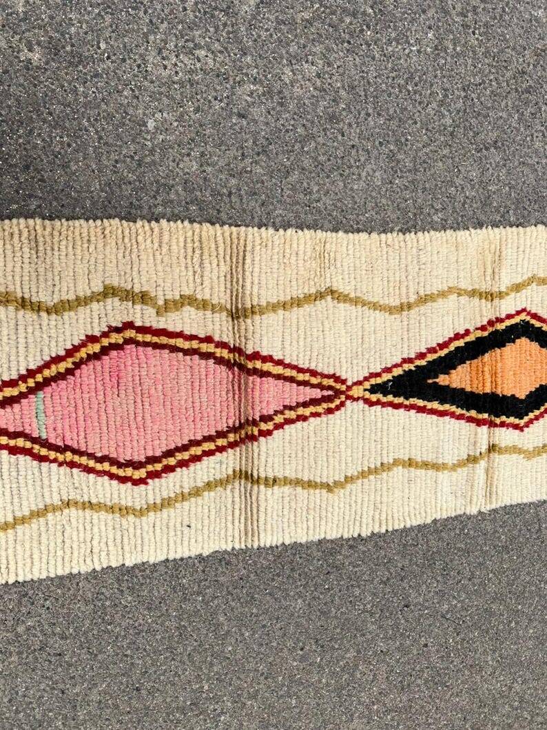 Handmade runner rug 300cm x 100cm