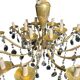 Napoleon III chandelier bronze brass crystal 18 lights late 19th century