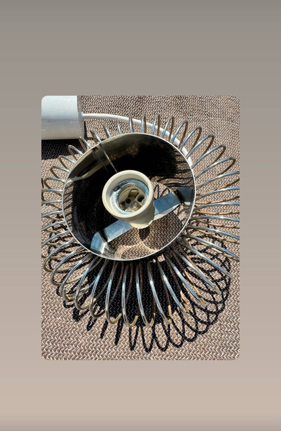 Pair of 70's Andrea Lazzari pendant lights for Morosini