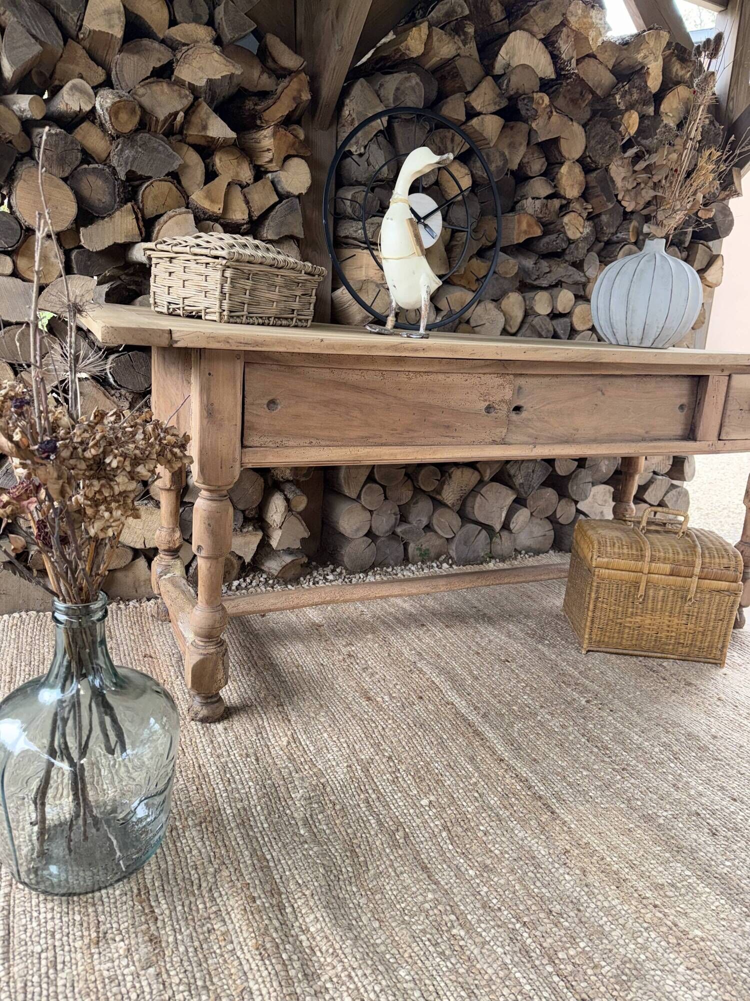 Work table or renovated antique draper's table
