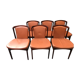 6 Dyrlund rosewood leather chairs