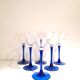 6 verres à cocktail campari Luminarc pied bleu