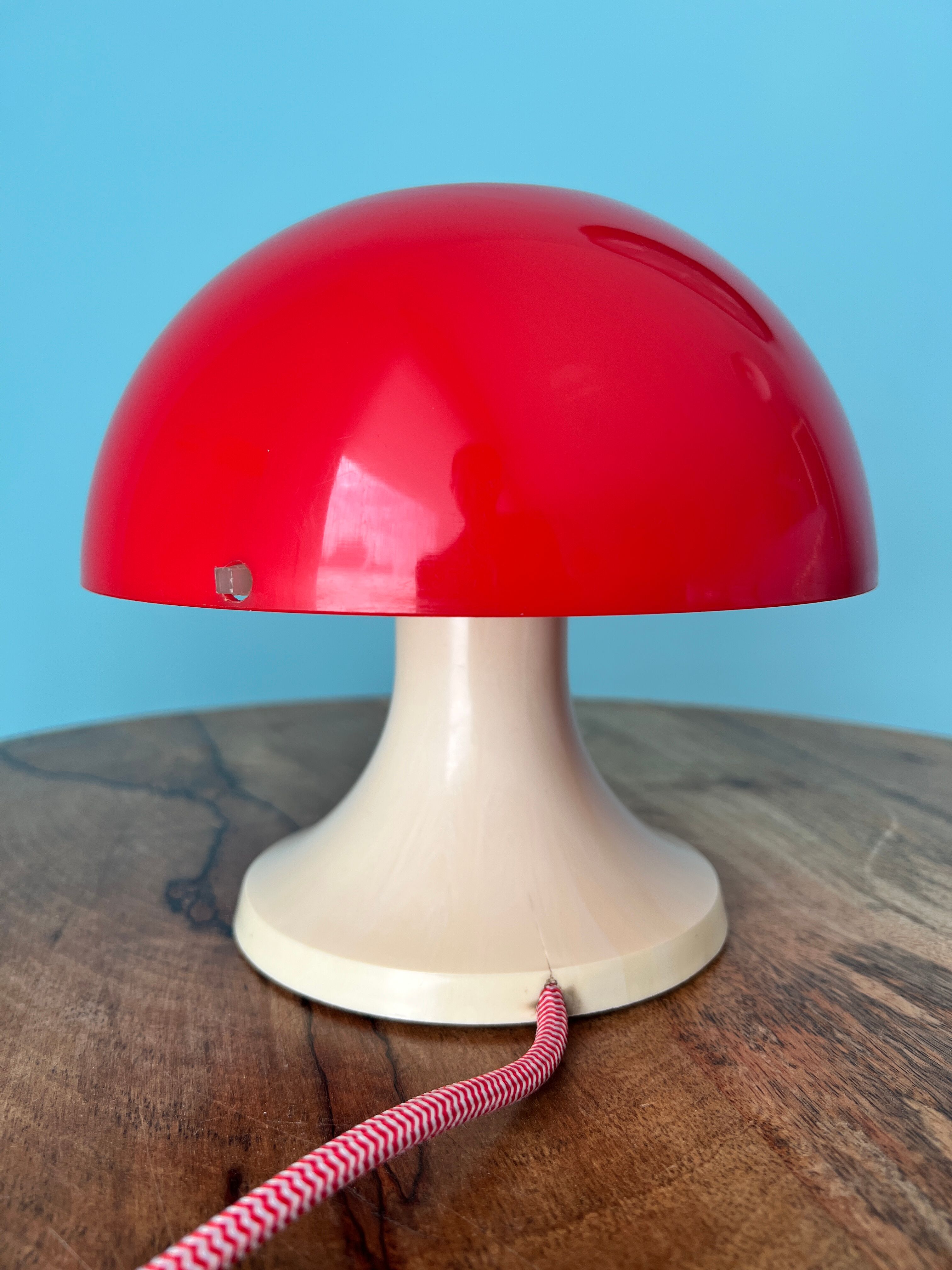 Red mushroom lamp 1970