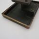 Rare Mid Century Solid Abstract Brutalist Bronze front Door Handle with key hole cover Germany 1960